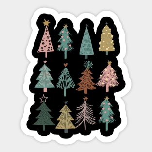 Christmas Tree Merry Christmas Matching Christmas Sticker